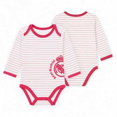 Bodie Personalizado Real Madrid Rosa Rayas Oficial