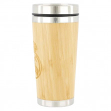 Termo Bambú Real Madrid Oficial | Producto Oficial - StockFutbol
