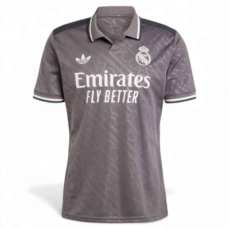 Camiseta Retro Gris Real Madrid Oficial | Producto Oficial - StockFutbol