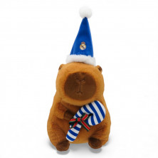 Peluche Capibara Real Madrid Navideño 35 cm | Producto Oficial - StockFutbol