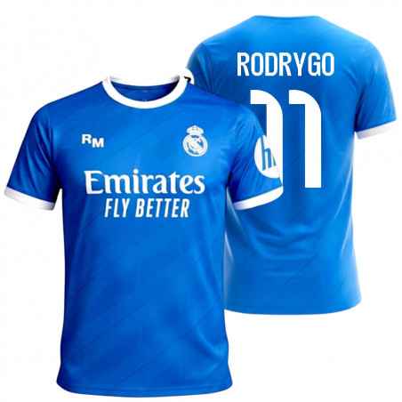 Camiseta Real Madrid Tercera Equipación Rodrygo 11 | Producto Oficial - StockFutbol