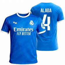 Camiseta Real Madrid Tercera Equipación Azul Alaba | Producto Oficial - StockFutbol