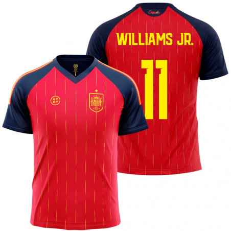 Camiseta Selección Española Williams Jr. 11 Adulto | Producto Oficial - StockFutbol