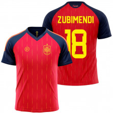 Camiseta Selección Española Zubimendi 18 Adulto | Producto Oficial - StockFutbol