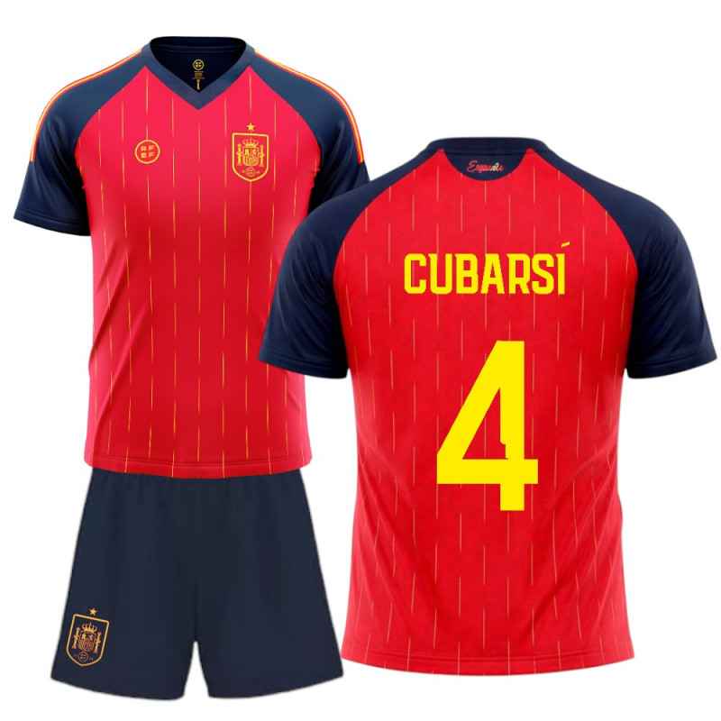 Kit Infantil Selección Española Cubarsí 4 | Producto Oficial - StockFutbol