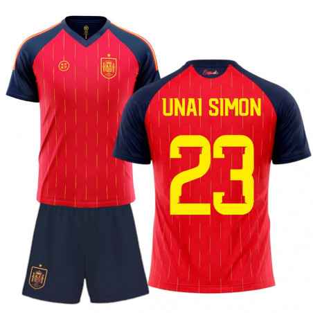 Kit Infantil Selección Española Unai Simón 23 | Producto Oficial - StockFutbol