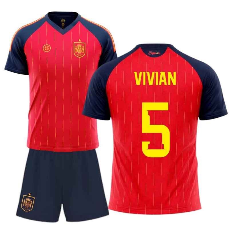Kit Infantil Selección Española Vivian 5 | Producto Oficial - StockFutbol