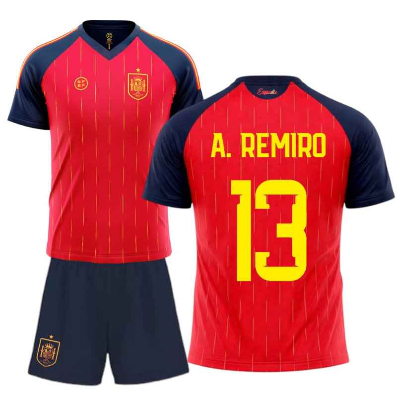 Kit Infantil Selección Española A. Remiro 13 | Producto Oficial - StockFutbol
