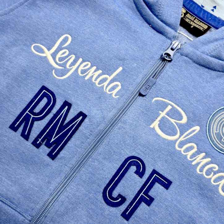Sudadera Mujer Real Madrid Azul con Cremallera Sudadera Mujer Real Madrid Azul con Cremallera