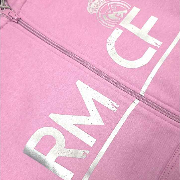 Sudadera Mujer Real Madrid Rosa con Cremallera