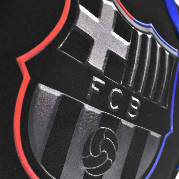 Sudadera FC Barcelona Negra con Capucha Escudo FCB