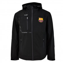 Chaqueta Softshell FC Barcelona Negra Adulto | Producto Oficial - StockFutbol