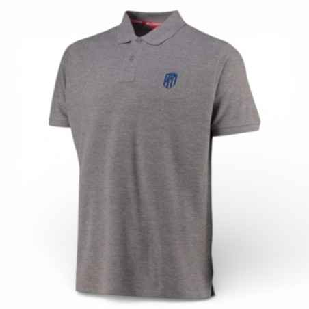 Polo Atlético de Madrid Gris Escudo Bordado Adulto | Producto Oficial - StockFutbol