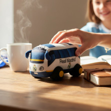 Peluche Autobús Real Madrid 20 cm Oficial