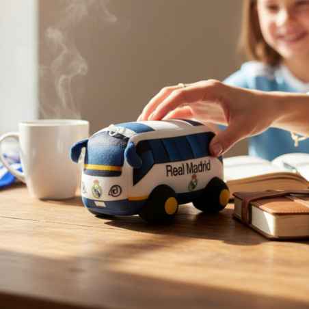 Peluche Autobús Real Madrid 20 cm Oficial