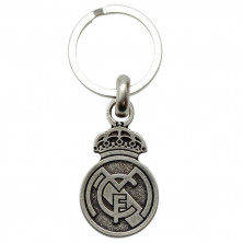 Llavero Real Madrid Escudo Metálico Plateado | Producto Oficial - StockFutbol