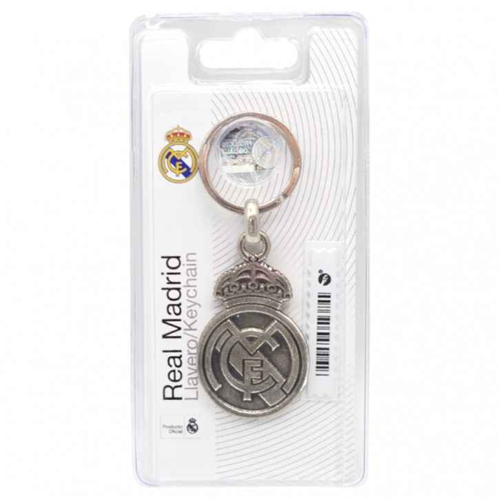 Llavero Real Madrid Escudo Metálico Plateado