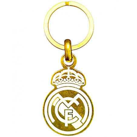Llavero Real Madrid Escudo Metálico Dorado | Producto Oficial - StockFutbol
