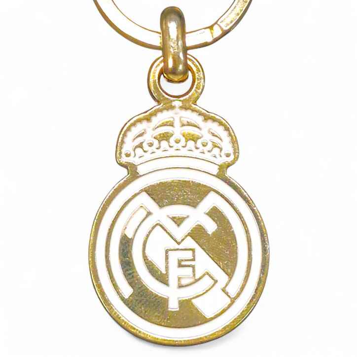 Llavero Real Madrid Escudo Metálico Dorado