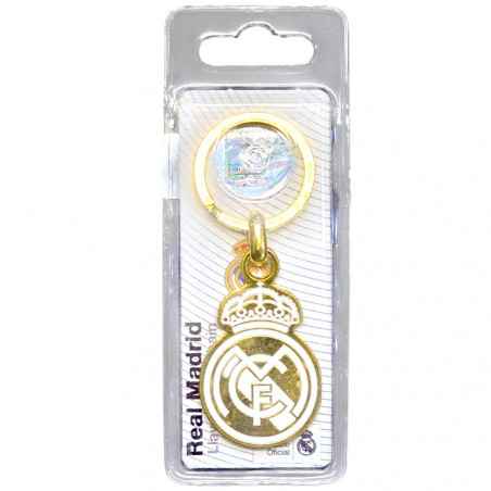 Llavero Real Madrid Escudo Metálico Dorado