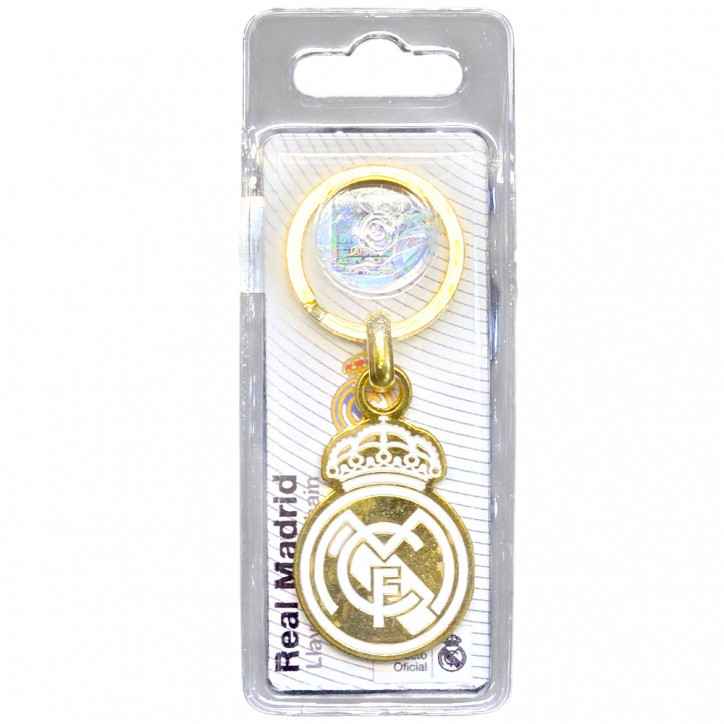 Llavero Real Madrid Escudo Metálico Dorado