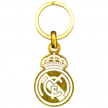 Llavero Real Madrid Escudo Metálico Dorado | Producto Oficial - StockFutbol