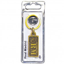 Llavero Real Madrid 13VI Metálico Dorado | Producto Oficial - StockFutbol