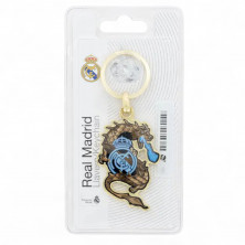 Llavero Real Madrid Dragón Metálico Dorado| Producto Oficial - StockFutbol