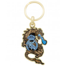 Llavero Real Madrid Dragón Metálico Dorado| Producto Oficial - StockFutbol