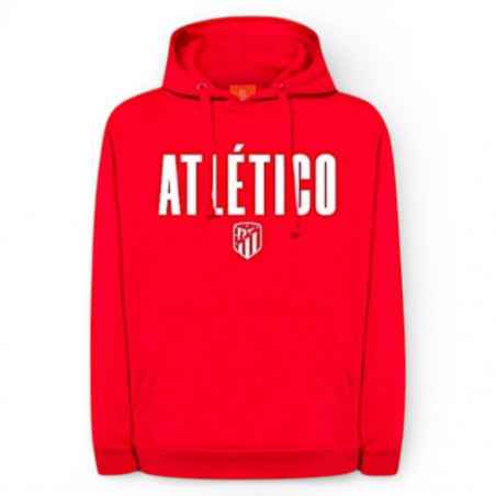 Sudadera Atlético de Madrid Roja con Capucha Adulto