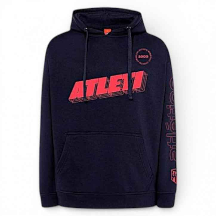 Sudadera Atlético de Madrid Negra Infantil con Capucha