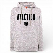 Sudadera Atlético de Madrid Gris Claro Infantil | Producto Oficial - StockFutbol