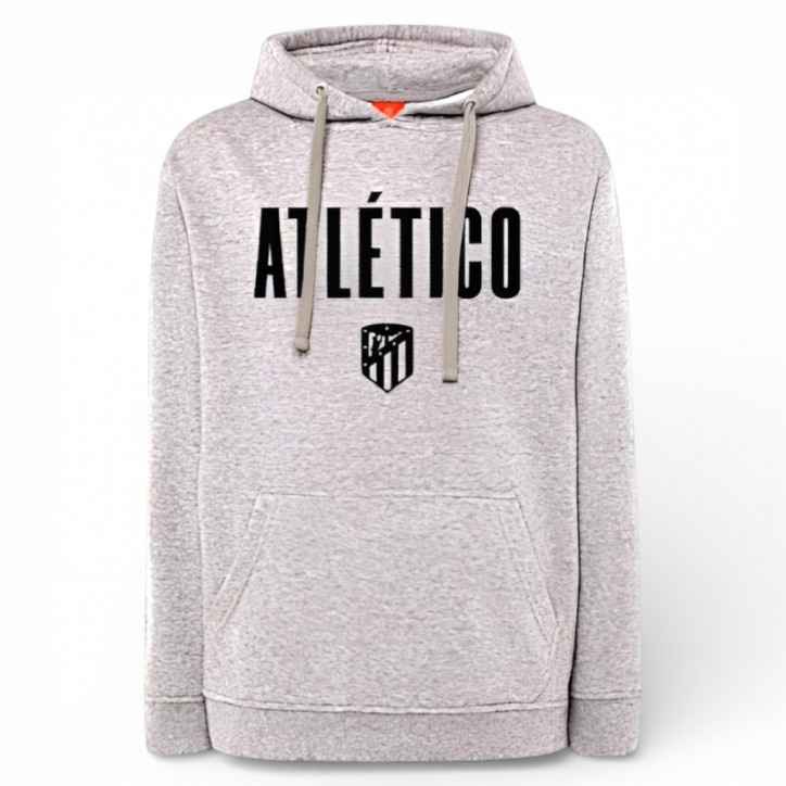 Sudadera Atlético de Madrid Gris Infantil con Capucha