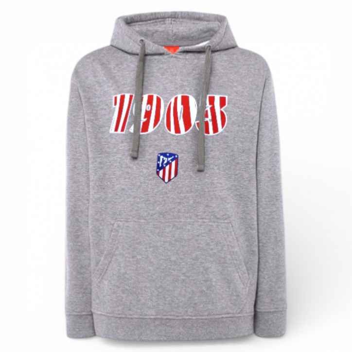 Sudadera Atlético de Madrid Gris Infantil con Capucha Sudadera Atlético de Madrid Gris Infantil con Capucha