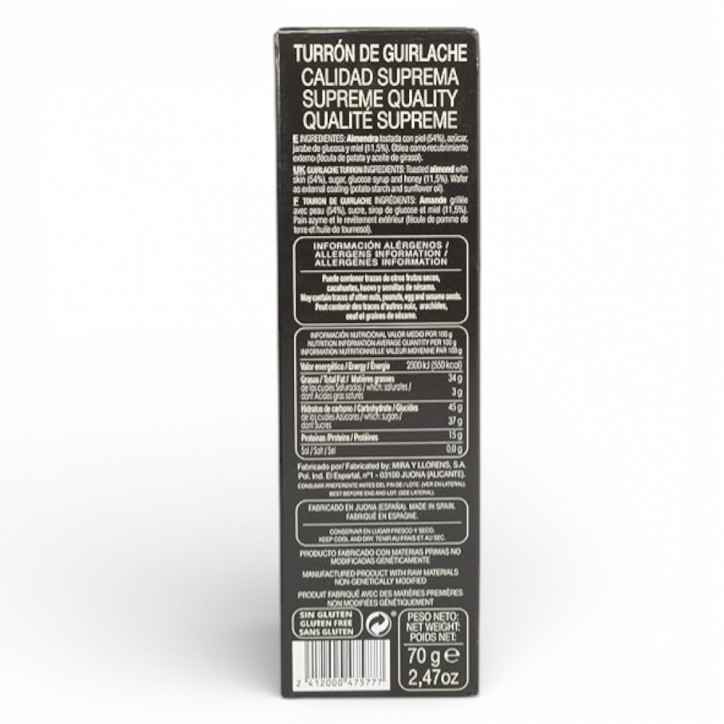 Turrón Frutos Secos Bartolomé Calidad Suprema 70 g