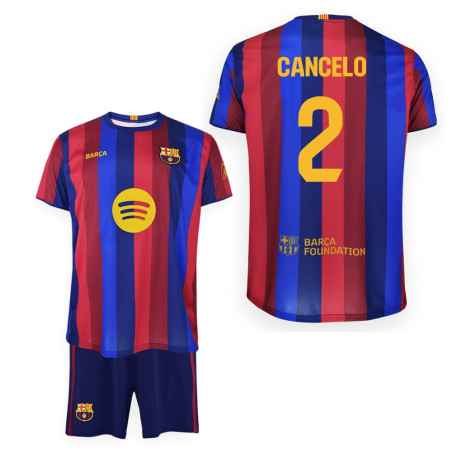 Kit FC Barcelona 2026/27 Cancelo #2 Oficial Niño