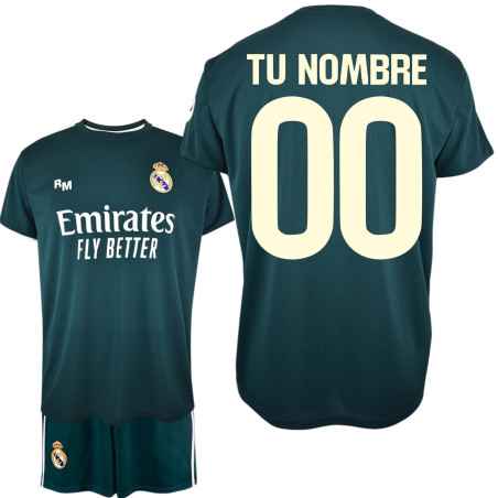Equipación Real Madrid Segunda Niño 2026/27 | Producto Oficial Personalizable