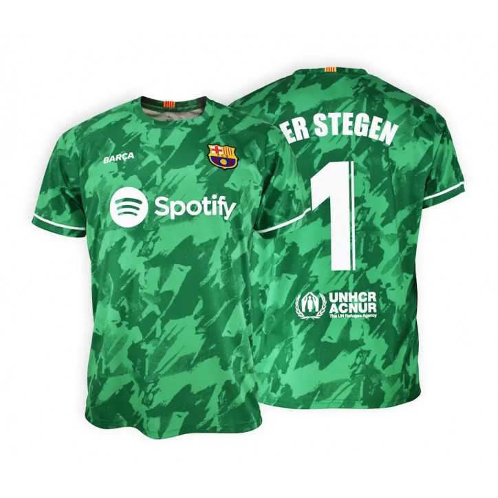FC Barcelona Camiseta Portero 1 TER Stegen 1 - Replica Oficial con Licencia - Temporada 2023/2024 - Adulto