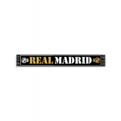Bufanda Telar N26 Real Madrid Black - Color Negro, Dorado y Blanco